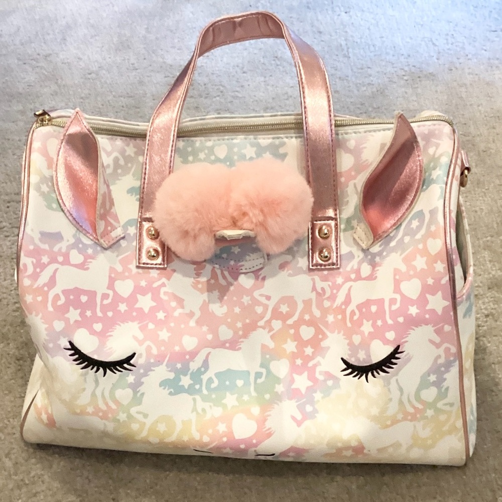 Under One Sky kids Unicorn overnight bag. Gently used.